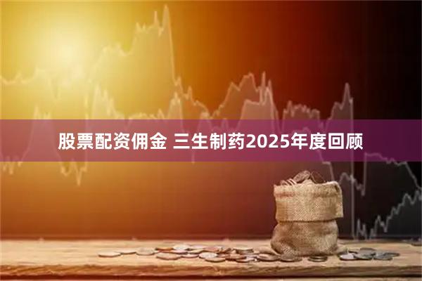 股票配资佣金 三生制药2025年度回顾
